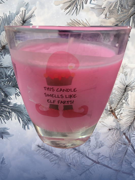 Elf Holiday Candle