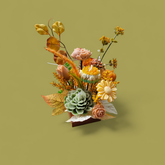 Fall Soywax Flower Arrangement