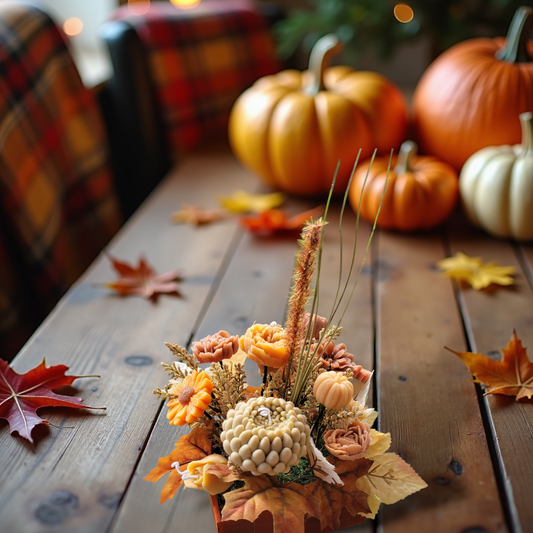 Fall Soywax flower arrangements